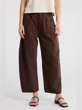 Rag & Bone Chase High-Rise Barrel Jean – Espresso